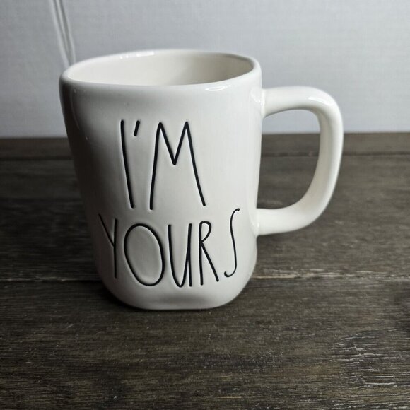 NWT Rae Dunn Artisan I'm Yours Valentine's Day Mug Heart Icon Double Sided - Picture 1 of 8